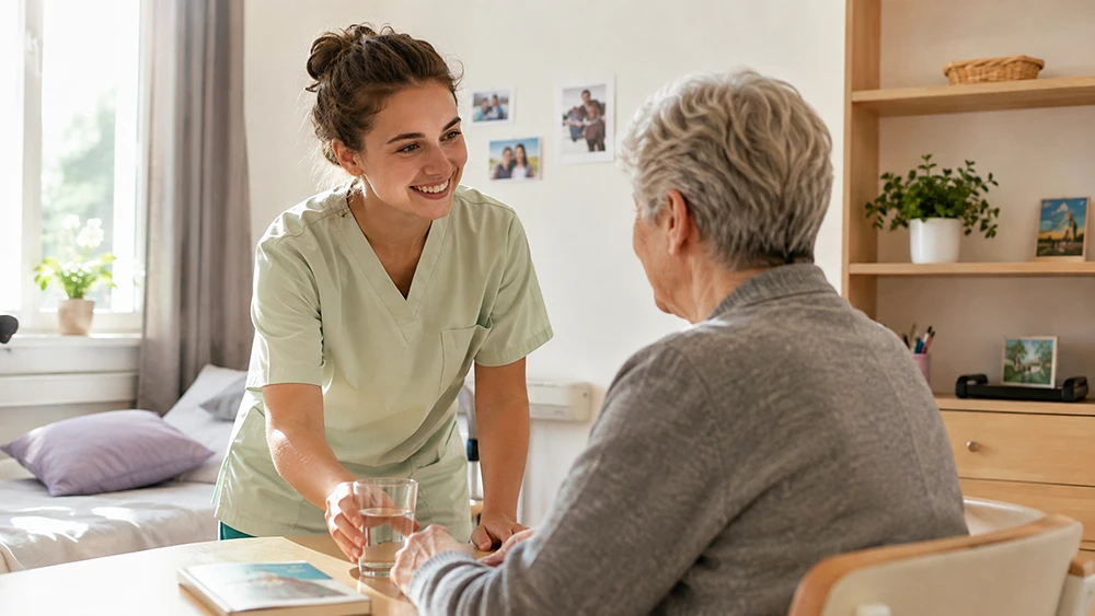 Illustration zum Beruf Assistenzperson Gesundheit und Soziales EBA
